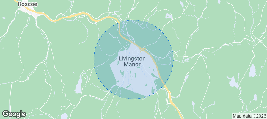 Livingston Manor Airbnb map